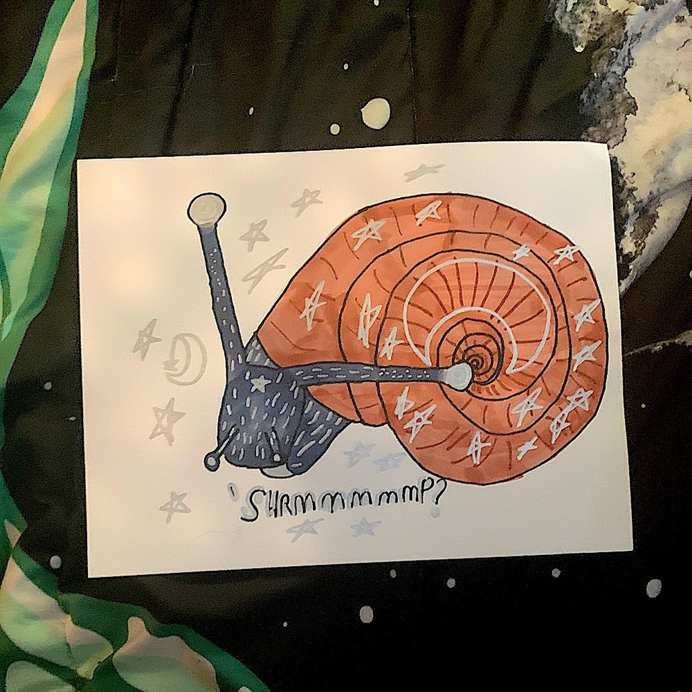 Snail Poster Drawing